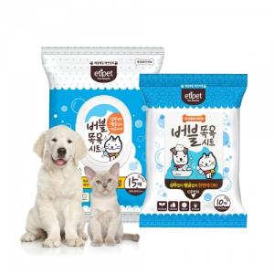 [에티펫] NEW 버블 목욕 시트 휴대용 (10매)* 12개 (1박스)