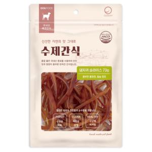 [수제간식] 돼지귀 슬라이스 (70g)