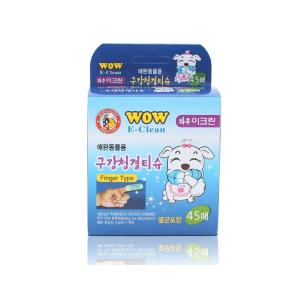 [와우] 이크린 구강청결티슈 손가락칫솔(45매)