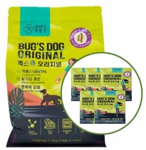 [벅스펫] 벅스독 오리지널1.2kg 강아지사료/사은품증정+샘플30g 5개 추가증정