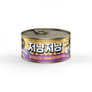 저냥저냥 고양이 캔간식(참치&닭고기80gX24개)