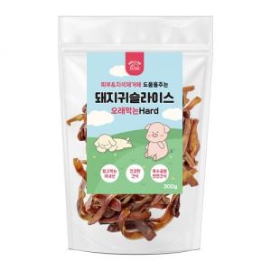 【매장】웰랩 돼지귀슬라이스(하드)300g
