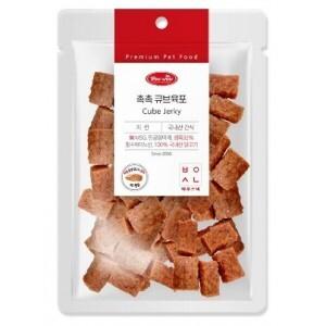 바우와우 촉촉큐브 육포 치킨 300g