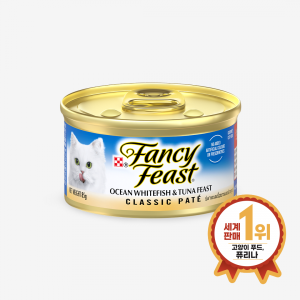 퓨리나 팬시피스트 화이트라벨 흰살생선과 참치 85g
