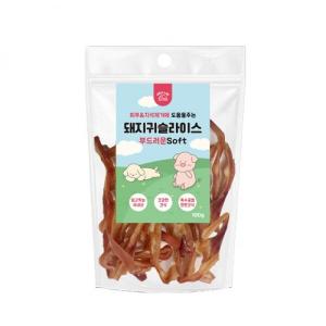 【매장】웰랩 돼지귀슬라이스(소프트)100g