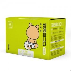 브리더랩 똑똑똑 실례합니다 기저귀 L 대형 10매입