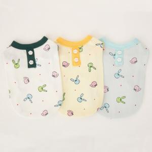 【매장】펫디자인 토끼 민소매 3colors