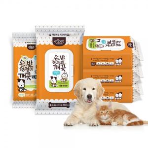 [에티펫] 손,발,엉덩이 깨끗 티슈 100매