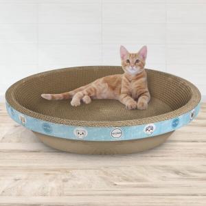 [펫츠몬]고양이 눕기 편한 특대형 B골 스크래쳐 원형55cm(인터넷13900원미만판매금지)