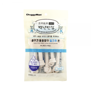 [도기맨] 콜라겐 돌돌말이 밀크츄 본 M 5P