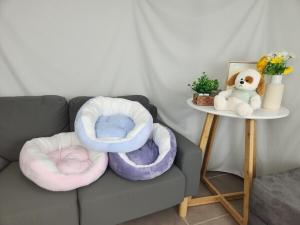 【매장】[안다미로펫] 극세사 원형방석