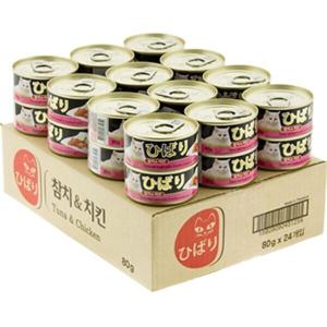 히바리 씨푸드 고양이캔 80gx24개입