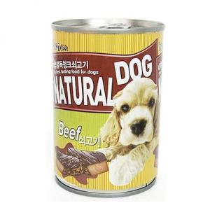 내츄럴독 소고기캔400g