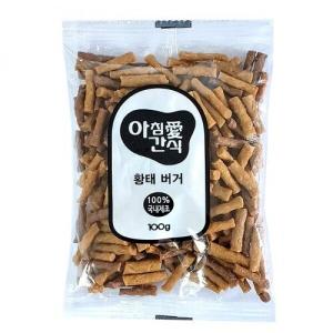 [국산간식] 아침애 모이스쳐 저알러지 황태버거100g(1박스-160개입)