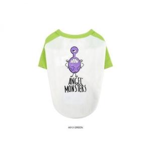 [퍼피엔젤] TS544 Monsters Raglan T-shirts (#813 그린)