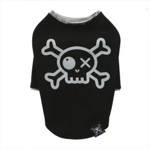 [퍼피엔젤] TS576 DO NOT TOUCH™ 파이럿 긴소매 레이어드 티셔츠 (#999 블랙)