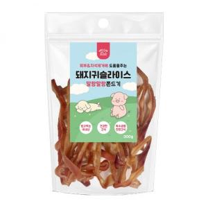 【매장】웰랩 돼지귀슬라이스(쫀드기)300g