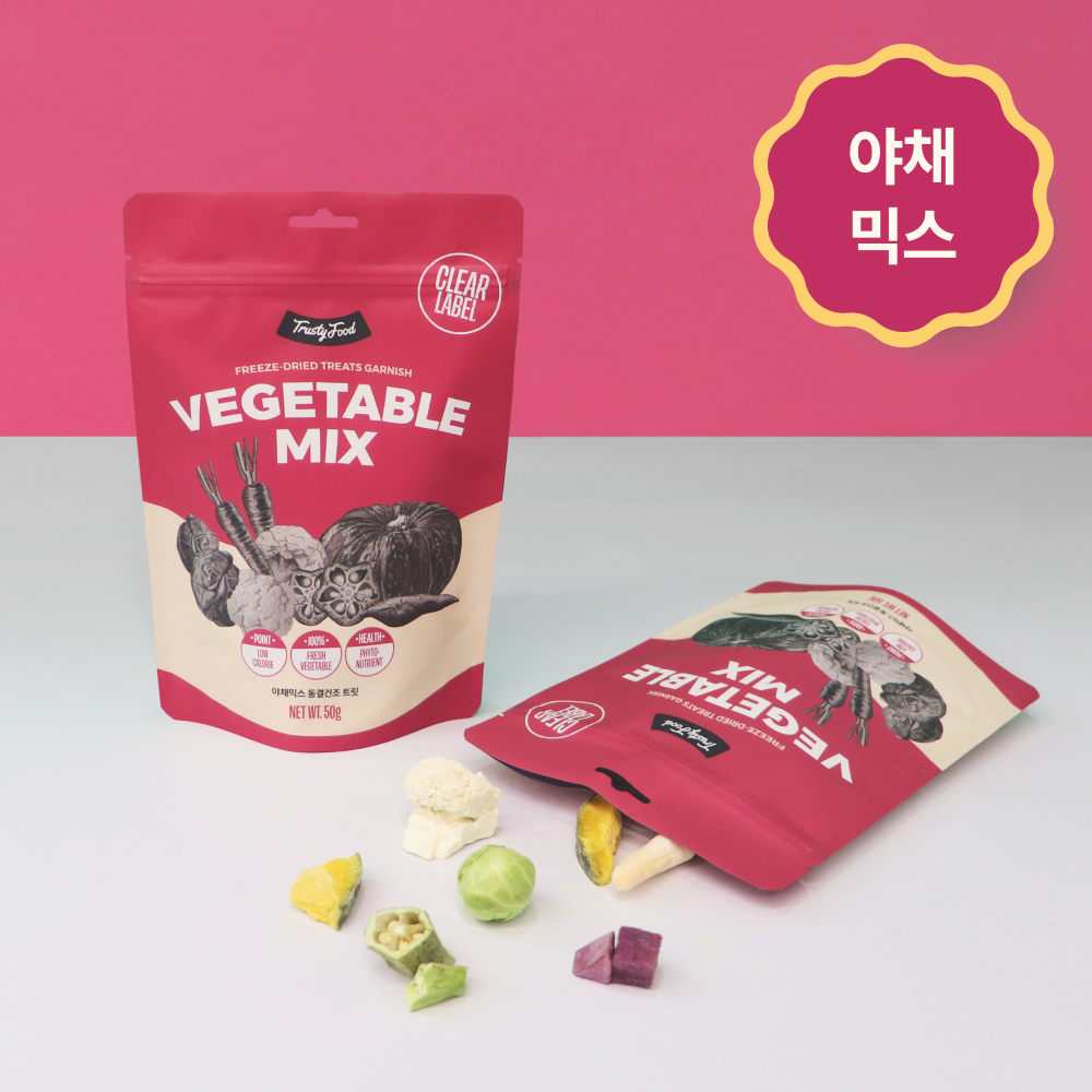 10%할인!  [트러스티푸드] 동결건조 가니쉬 야채믹스 50g (간식/토퍼)