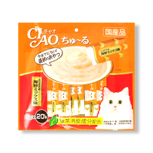 [SC-128] 이나바 CIAO츄르 닭가슴살/해물믹스맛 14gx20p