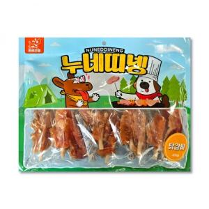 대용량 사사미 강아지 간식 누네띠넹 400g 닭갈비