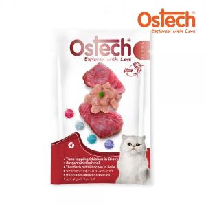 [오스테크] 캣 그레이비 파우치 4번 참치&닭고기 70g