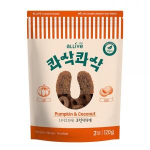 [올리브] 콰삭콰삭 펌킨&코코넛 120g (유통기한 25.07.29)