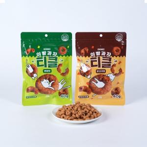 [마이베프] 이빨과자 티클40gㅣ연어맛, 닭고기맛 [유통기한 24년12월19일]