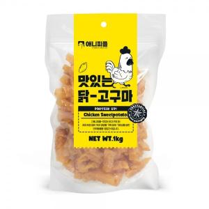 애니피플 맛있는 닭고구마 1kg 강아지대용량간식