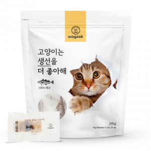 와그작 고양이는 생선을 더 좋아해 315g - 대구 (15g x 21개입)