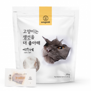 와그작 고양이는 생선을 더 좋아해 315g - 연어 (15g x 21개입)