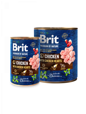 브릿 프리미엄 독 캔 네이쳐 닭고기 400g X 6개