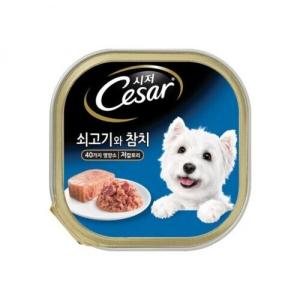 시저 캔 쇠고기와참치 100g 1개