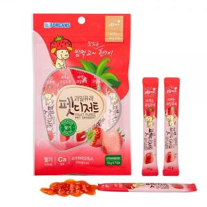 포켄스 과일퓨레 펫디저트 딸기 7스틱 1봉