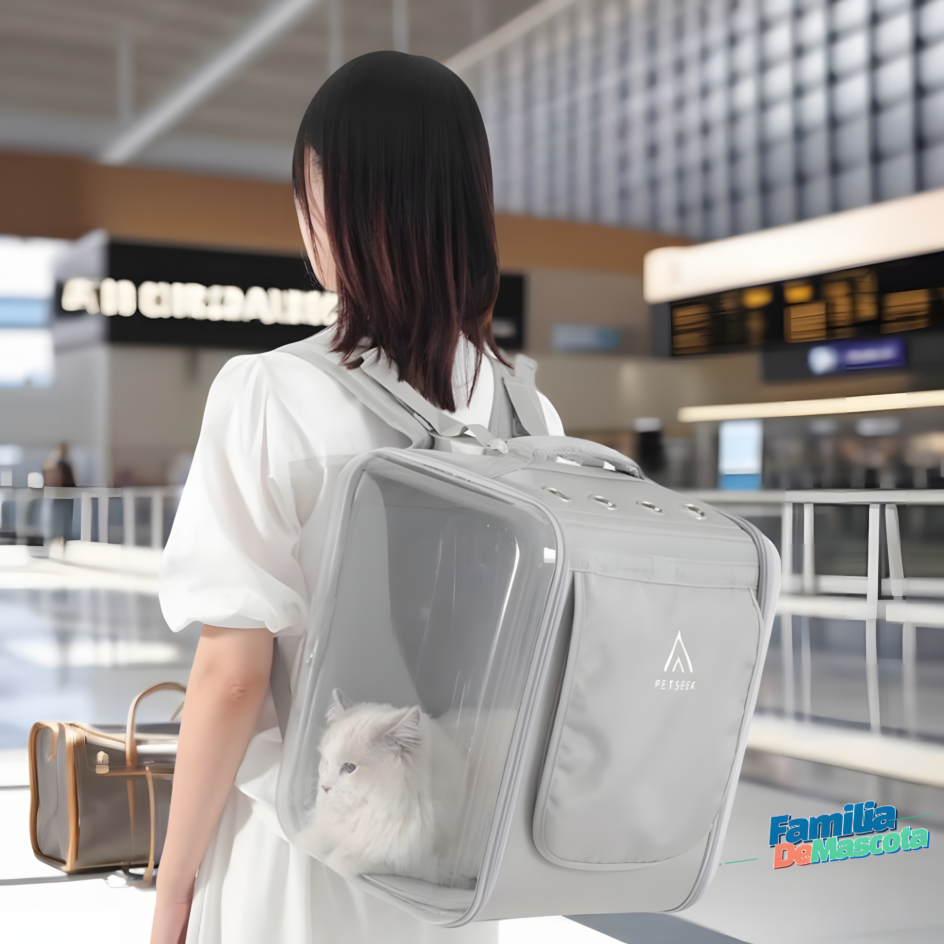 [PETSEEK] 모던 트렌디 투명캡슐 펫 캐리어 백팩_PT-108