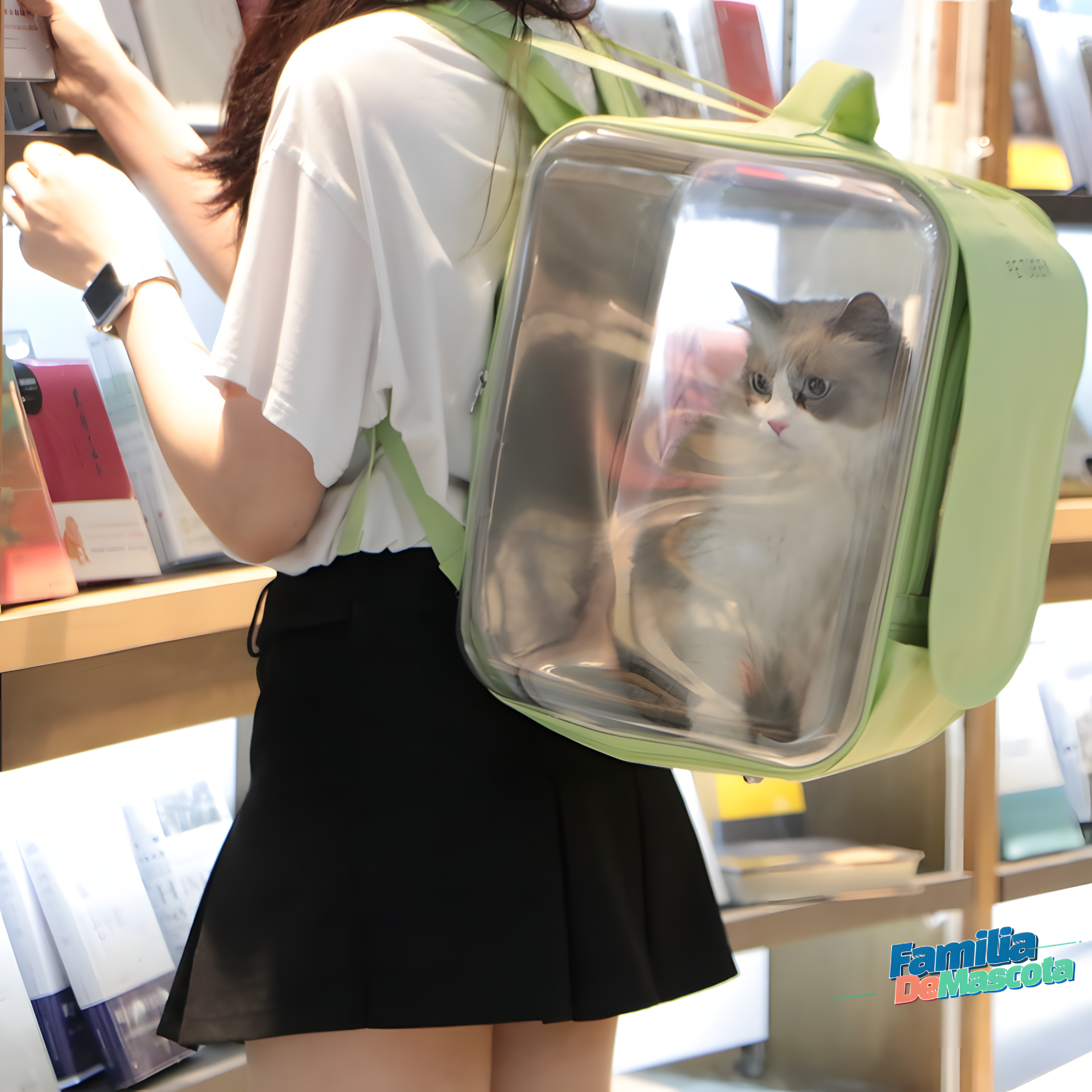 [PETSEEK] 모던 트렌디 투명캡슐(V2) 펫 캐리어 백팩_PT-109