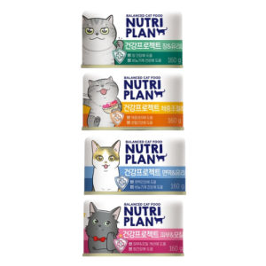[BOX] 동원 뉴트리플랜 건강프로젝트 고양이 캔 160g 6종 선택