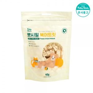 펫시밀 저염분 북어트릿 40g 강아지 고양이 동결건조 동물병원입점 간식