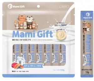 (유통25.12.14) 마미기프트 캣 고양이 츄르 15gx10p 참치연어&산양유