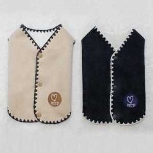【매장】펫디자인 무스탕 멜로조끼 2colors