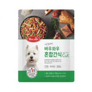 [펫도매단독! 2+1행사] 바우와우 혼합간식(CUT) 350g
