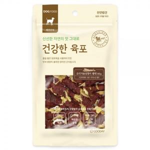GD[건강한육포] 오리가슴살 말이 황태 (80g)