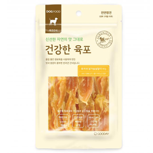 GD[건강한육포] 토끼귀 닭가슴살 말이 (80g)