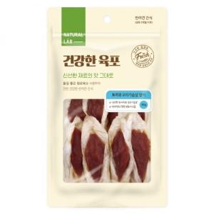 GD[굿데이] 네츄럴랩 건강한육포 토끼귀 오리가슴살말이 (80g)