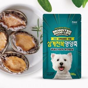 [푸르미] 몬스터 굿라이프 삼계전북 영양죽 120g 12개입