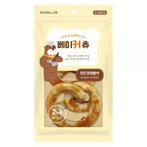 유통임박 10%할인! GD[굿데이] 네츄럴랩 베이커 츄 치킨 프레첼 M (2P) (120g)