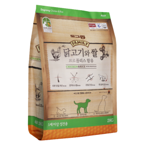 도그랑 훼미리 닭고기와 쌀 어덜트 2kg