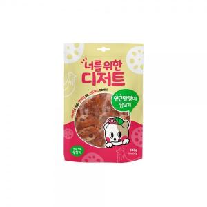 ♠[너를위한디저트] 연근말랭이 닭고기 100g