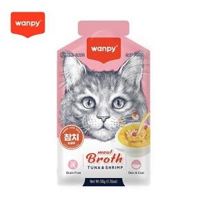 완피 캣 미트 브로스 (참치&새우) 50g
