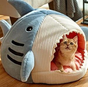 냥템점 고양이 상어 숨숨집
