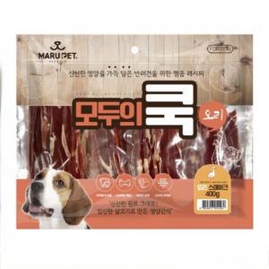 모두의쿡 오리스테이크 400g 강아지 대용량 간식